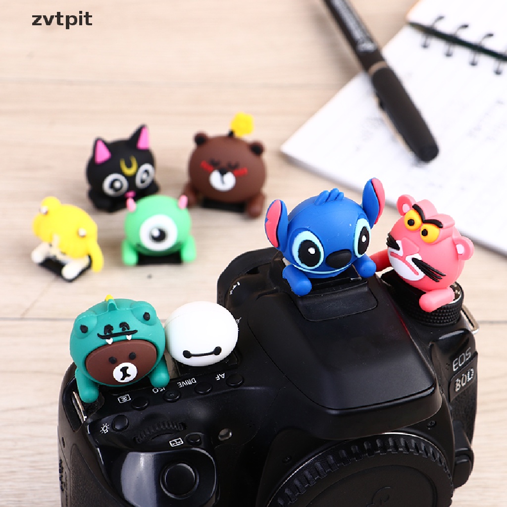 Vỏ Bọc Đèn Pin Máy Ảnh Hotshoe Stitch/Mặt Trăng/Teddyboear DSF 3D Hình Hoạt Hình