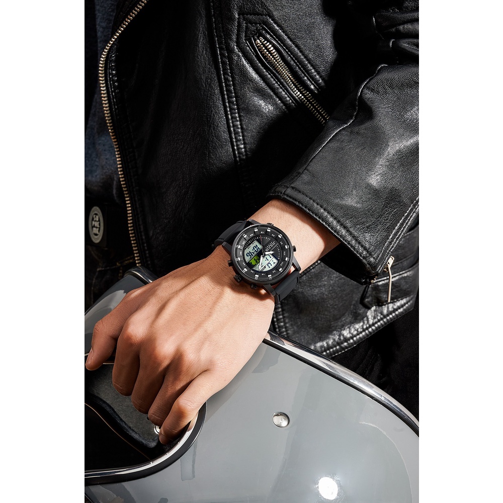 Đồng Hồ Nam JAH-136D Julius Hàn Quốc Điện Tử (Đen)