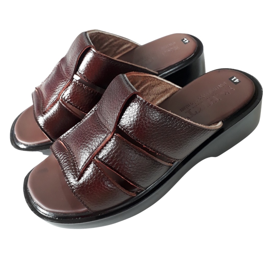 Dép Nam Da Bò Thật Cao Cấp HKT Shop DNA833