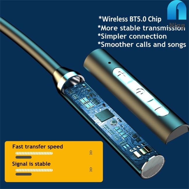 Tai Nghe Không Dây Ning Bluetooth 5.2 Chống Ồn Phong Cách Thể Thao Tiện Dụng