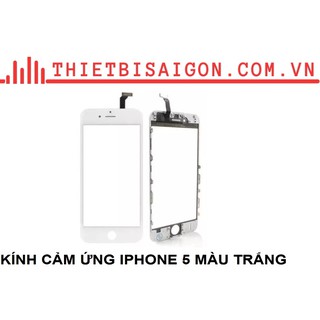 Kính cảm ứng iphone 5 màu trắng
