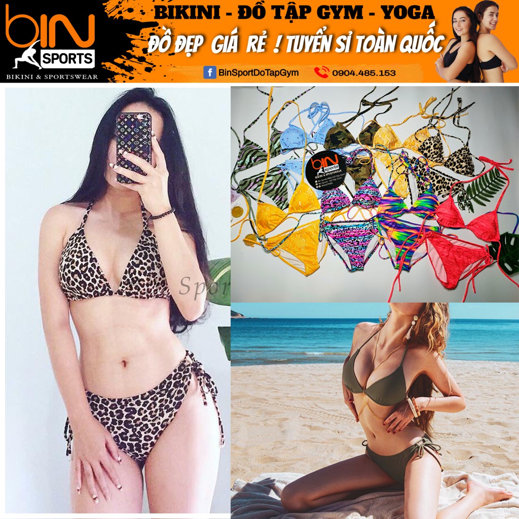 Bikini 2 Mảnh tam giác nhiều màu sexy quyến rũ Bin Sports BHV113