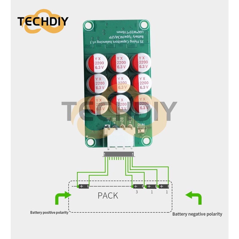 Bảng Mạch Cân Bằng Pin Li-ion Lifepo4 LTO 3S 3S