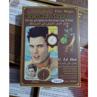 DẦU GỘI ĐEN TÓC BLACK HAIR SHAMPOO (lốc 10 hộp*2 gói)