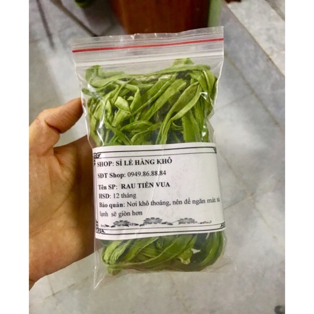 100gr Rau tiến vua khô giòn xanh