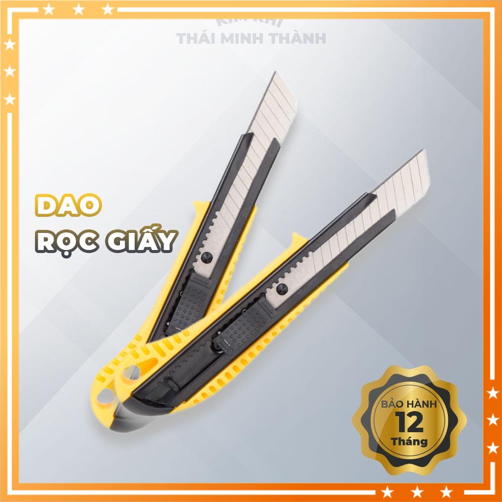 Dao Rọc Giấy Deli Cao Cấp Có Khóa Bấm Tự Động DL003