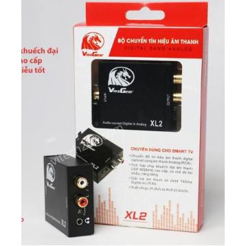 Bộ Chuyển Quang XL2 Optical Sang Audio AV ra Amply + Cáp optical - Bộ chuyển đổi tín hiệu quang có cổng 3.5