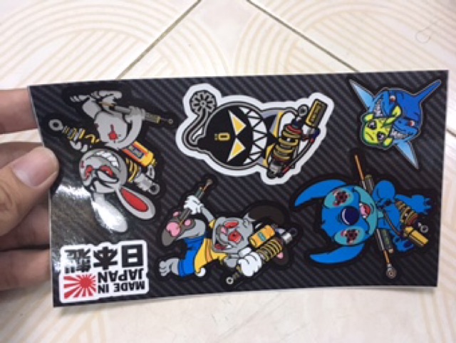 Tem stiker 10x18 thỏ stick