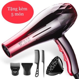 MÁY SẤY TÓC DELIYA 8080 2200W CAO CẤP TẶNG 5 MÓN LƯỢC VÀ ĐẦU SẤY