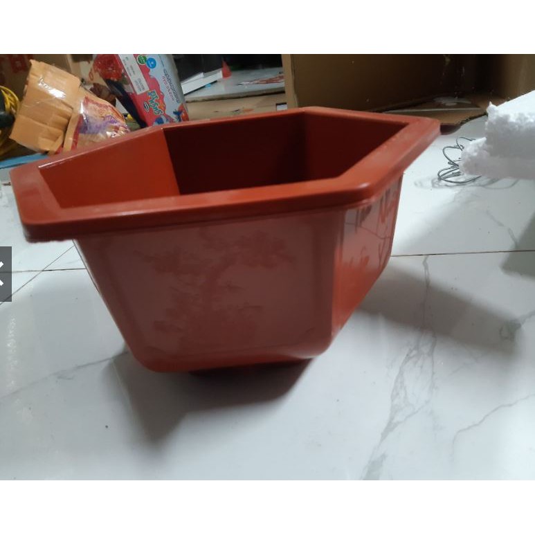 CHẬU NHỰA TRỒNG CÂY BONSAI LỤC GIÁC FAB350