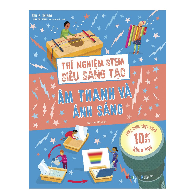 Sách - Thí nghiệm stem siêu sáng tạo:  âm thanh và ánh sáng