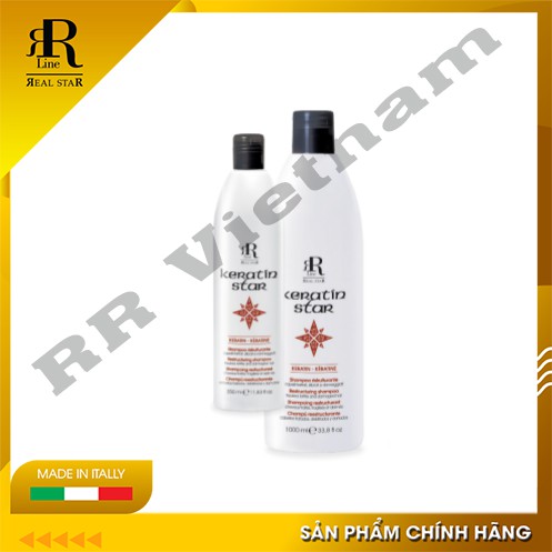 Dầu Gội KERATIN STAR Dưỡng Ẩm & Phục Hồi Tái Cấu Trúc Tóc 350ml/chai