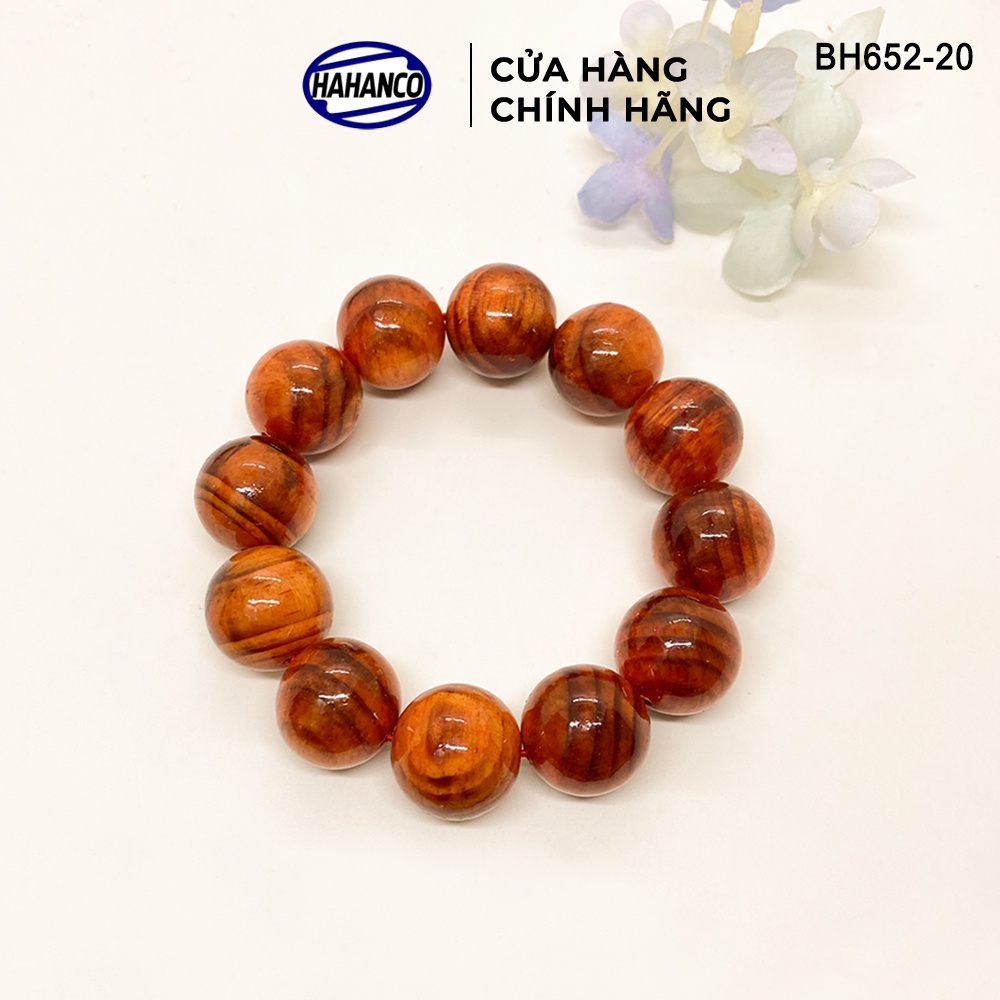 Vòng Tay Nam 20ly Gỗ Huyết Long Thấu Quang HAHANCO Rực Rỡ Trước Đám Đông (BH652-20)