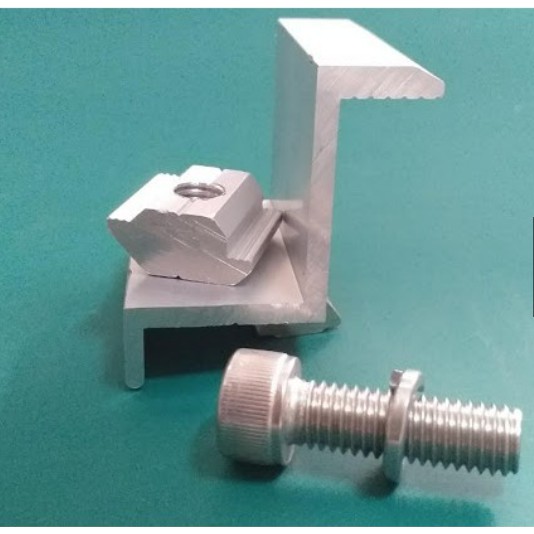 Kẹp biên, kẹp Z, kẹp mép tấm pin năng lượng mặt trời 35mm, 40mm, thiết bị lắp đặt điện năng lượng mặt trời