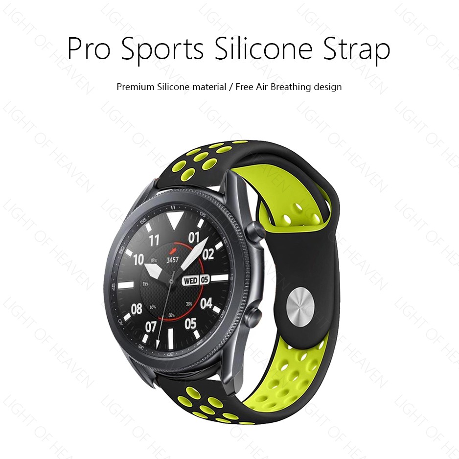 Dây đeo bằng silicone mềm thay thế cho đồng hồ Samsung galaxy watch 3 rộng 41mm / 45mm 20mm 22mm