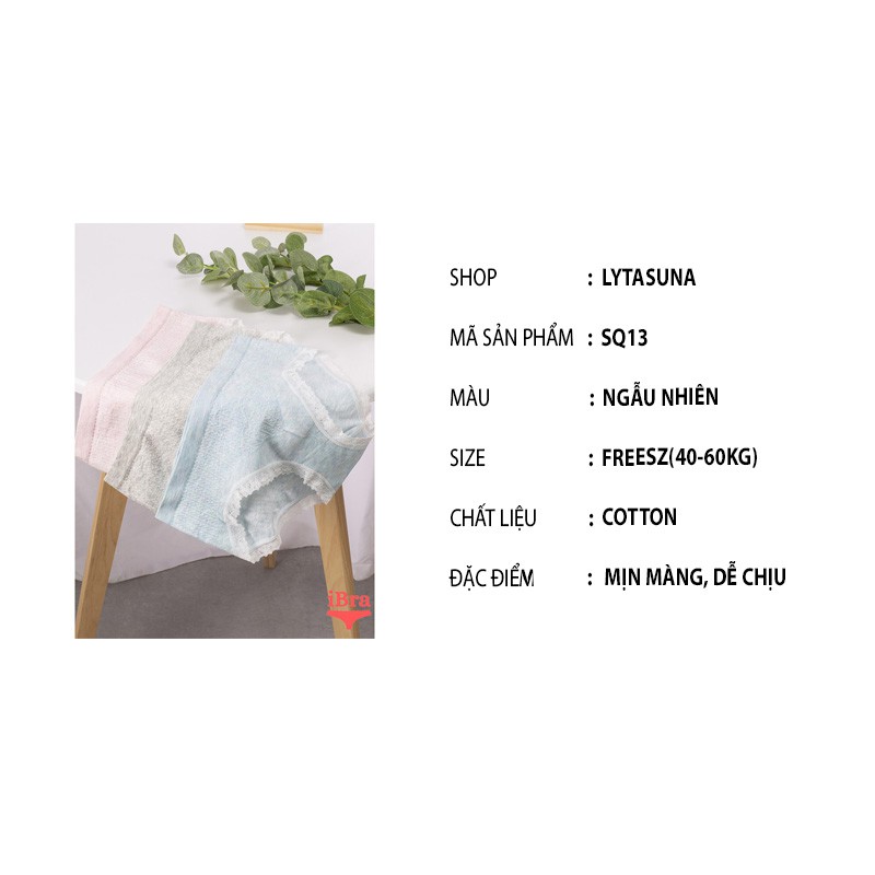 Quần lót nữ viền ren hoa muji Hàn Quốc kháng khuẩn mềm min ,co giãn Freesize<60kg | BigBuy360 - bigbuy360.vn