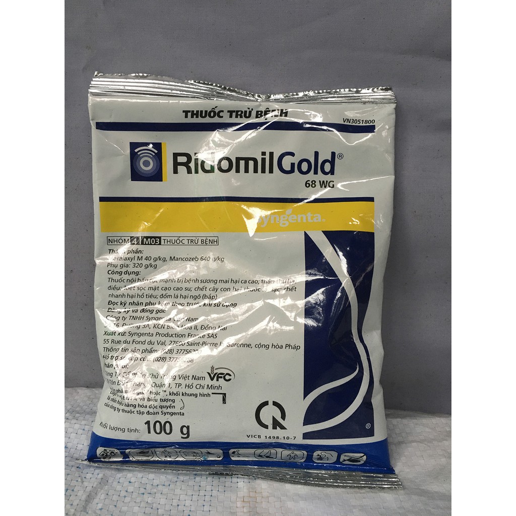 Thuốc bảo vệ thực vật Syngenta Ridomil Gold