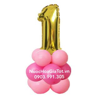 Set bong bóng đơn giản trang trí tiệc sinh nhật bé gái kỷ niệm ngày cưới lễ tốt nghiệp trụ số y hình