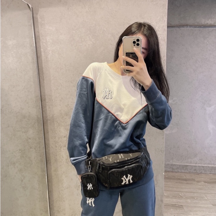✅  Túi đeo chéo NY MONOGRAM WAIST BAG BLACK - ẢNH THẬT | XUẤT DƯ XỊN 100% | CAM KẾT CHUẨN XỊN