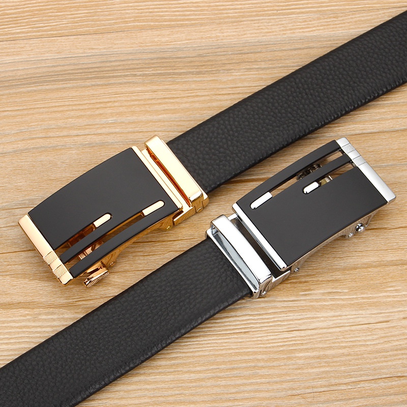 Thắt Lưng Da Nam Mặt Đá ANO Sang Trọng, Khoá Tự Động Thời Trang Cao Cấp TLN019