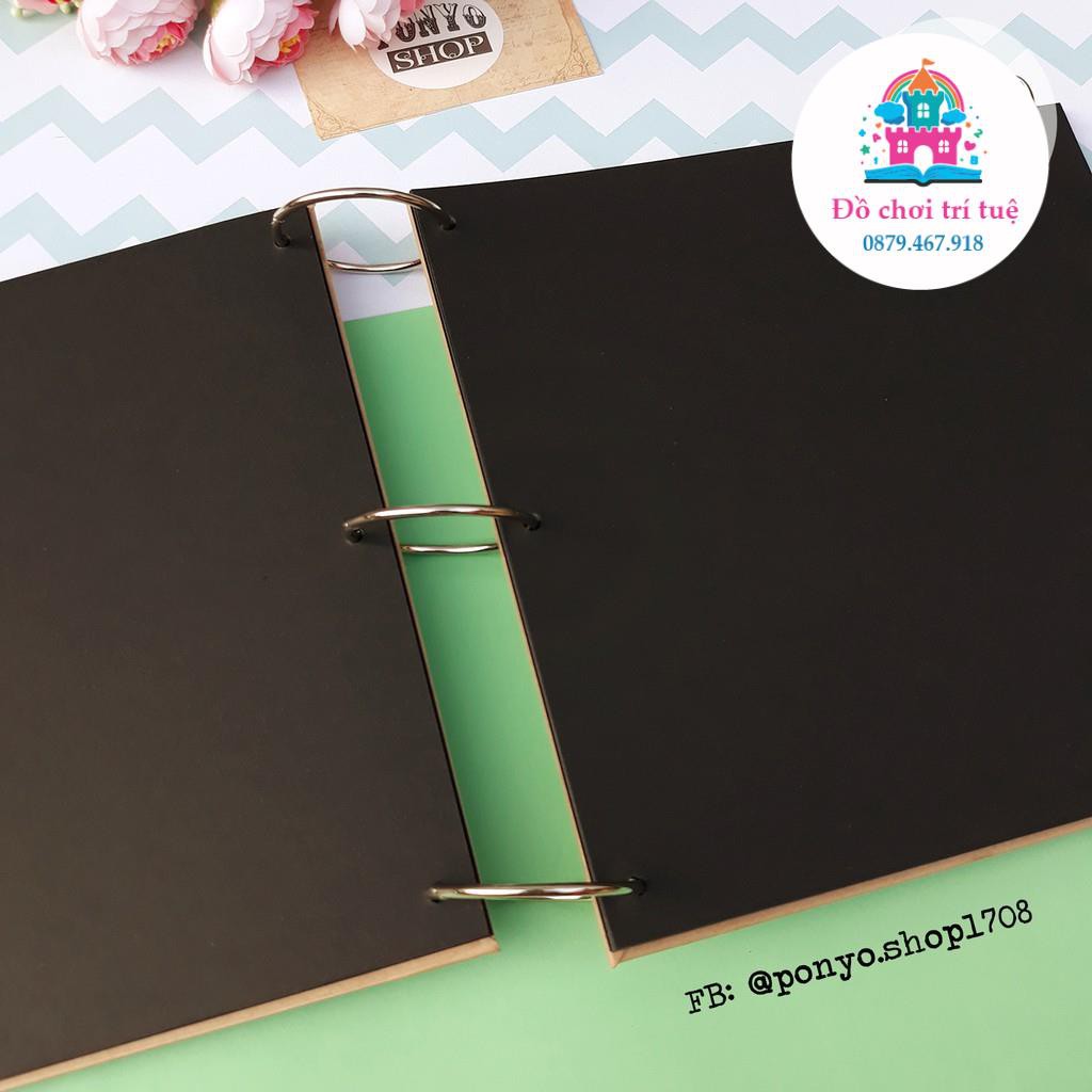 Combo 5 Gáy còng kim loại đóng Scrapbook nhiều kích cỡ