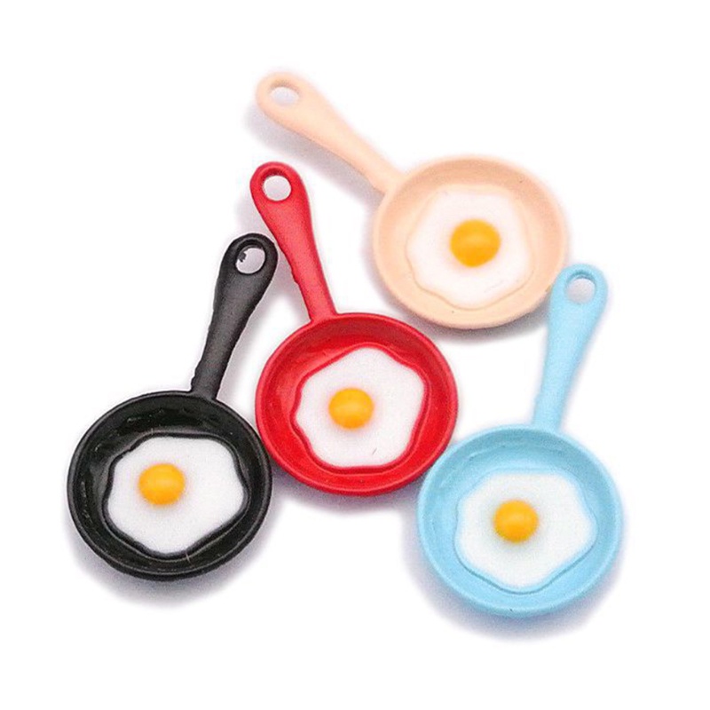 Móc Khóa Trang Trí Hình Chảo Sữa Trứng Dễ Thương