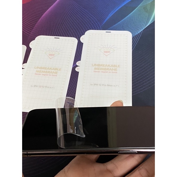 dán ppf bóng mặt trước full màn siêu dẻo từ lp 6 đến 12pr0max