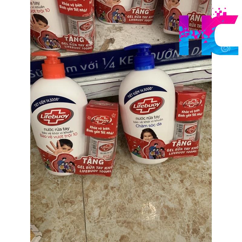 Nước Rửa Tay Lifebuoy 500g-180g