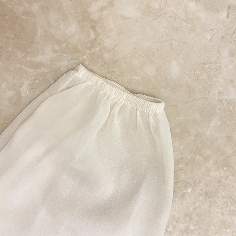 Áo Kiểu Chiffon Tay Dài Cổ Tròn Phong Cách Pháp Thời Trang Đi Biển Cho Nữ