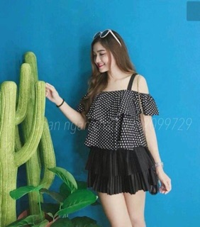 Chân váy dập ly QC