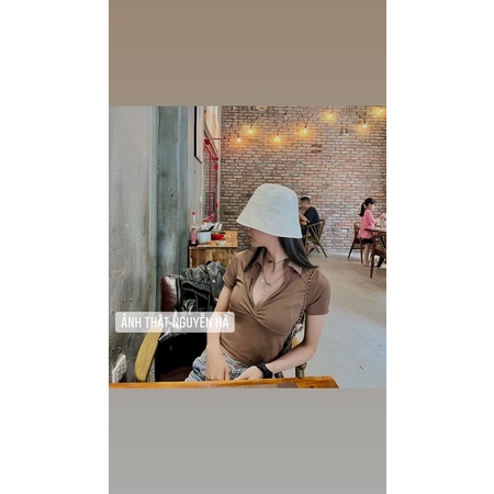 Áo thun cổ V siêu hot phobg cách trẻ trung , cá tính cho nữ