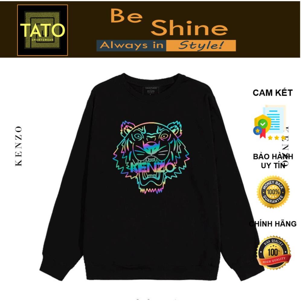 Áo Sweater Dài Tay Hình Ken .zo Phản Quang 7 màu Unisex - Áo Khoác Nỉ Form Rộng Thời Trang Nam Nữ