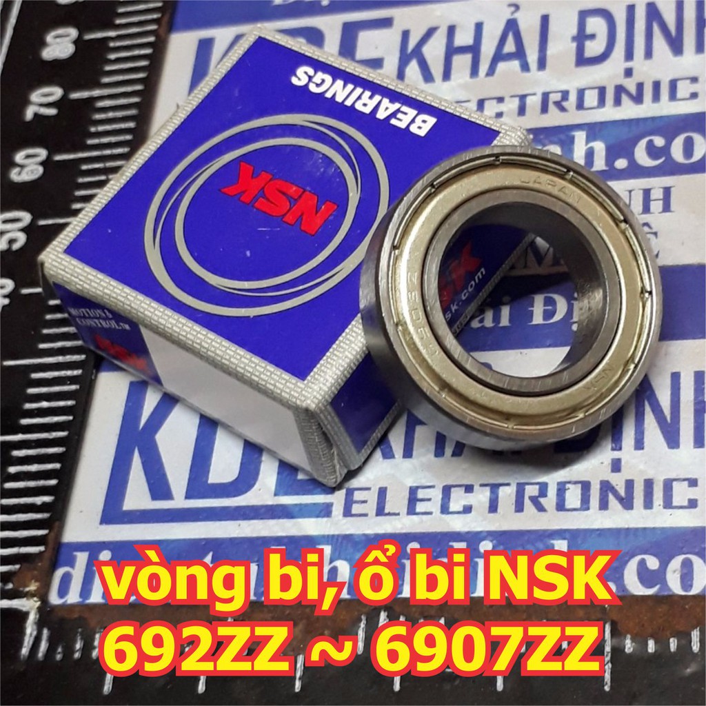 vòng bi, ổ bi, bạc đạn NSK 692ZZ 693ZZ 694ZZ 695ZZ 696ZZ 697ZZ 698ZZ 699ZZ hàng tốt, chụi mài mòn, tốc độ cao kde6000