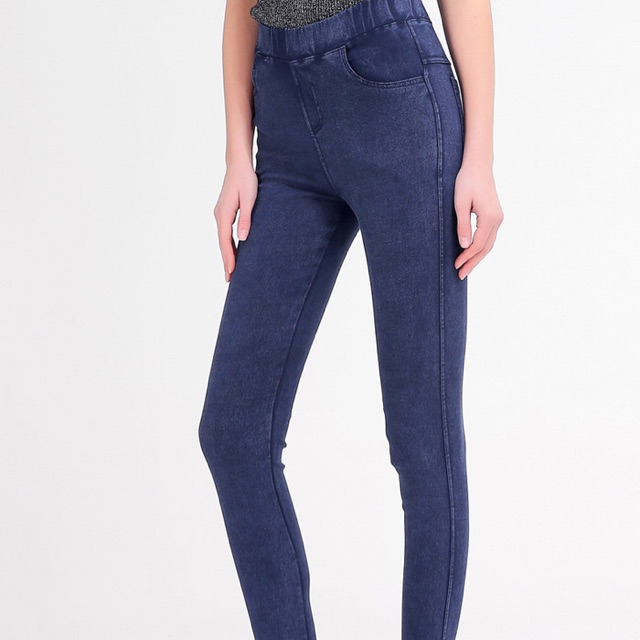 Quần legging thun giả jean big size wash bao đẹp size lớn 63-73kg