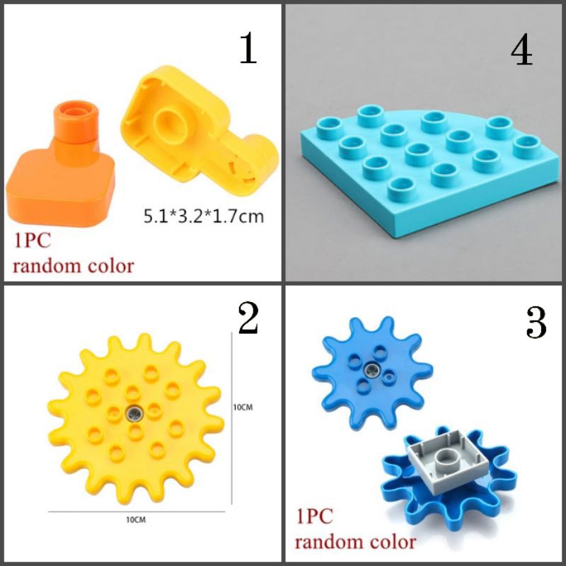 Lắp ráp bánh răng xoay 360 độ