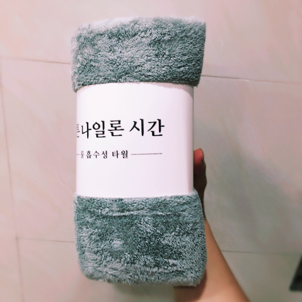 Khăn tắm HÀN QUỐC siêu mịn thấm nước cao cấp size lớn 70x140cm