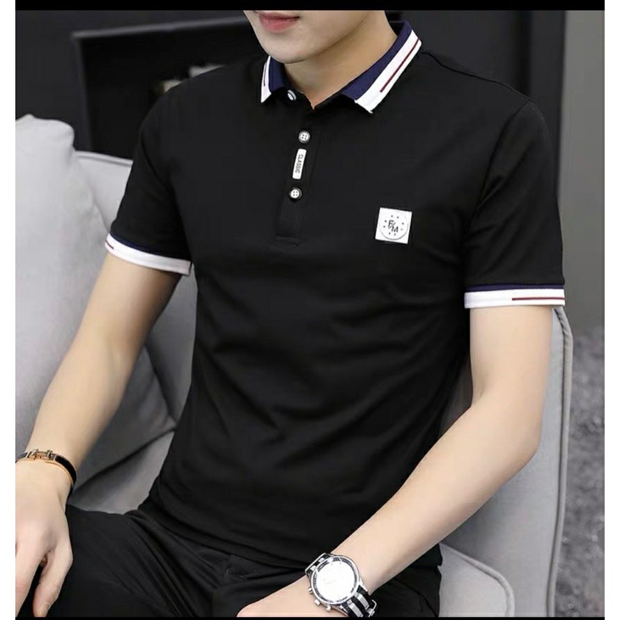 Áo thun polo nam đẹp tay ngắn hàn quốc chất vải thun COTTON 100% -  ATN36