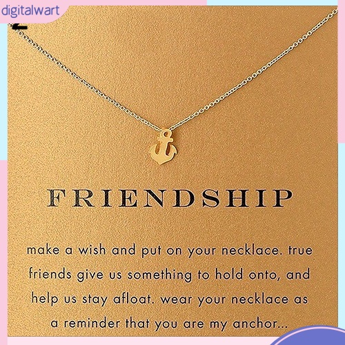 Dây chuyền hợp kim kèm thẻ trang trí thời trang nữ dễ thương xinh xắn