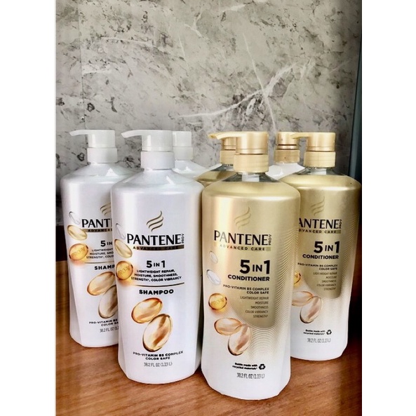 🌻🌼Bộ Dầu Gội Xả PANTENE Advanced Care Pro-V 5in1 Shampoo & Conditioner, 1.13L x 2 —Dành cho mọi loại tóc