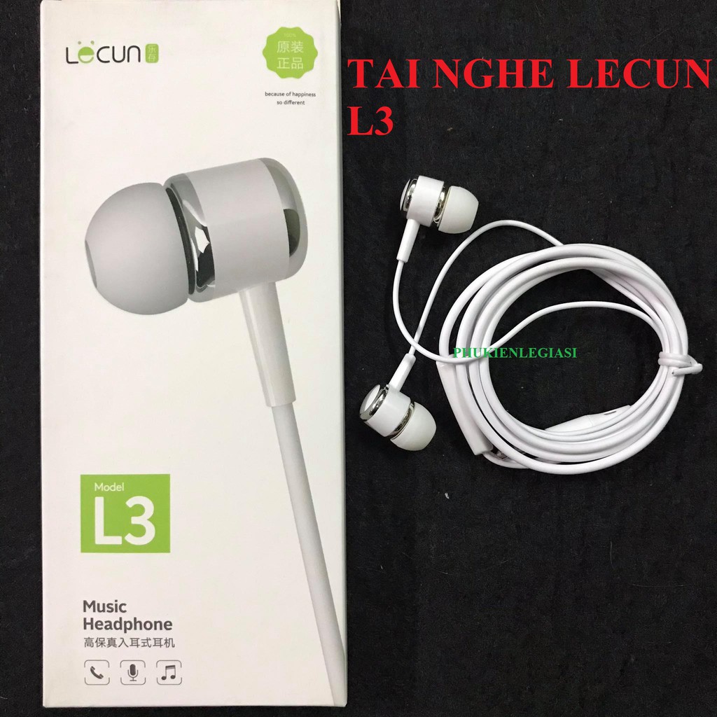 Tai nghe Lecun L3 jack 3.5mm hãng Lecun model L3