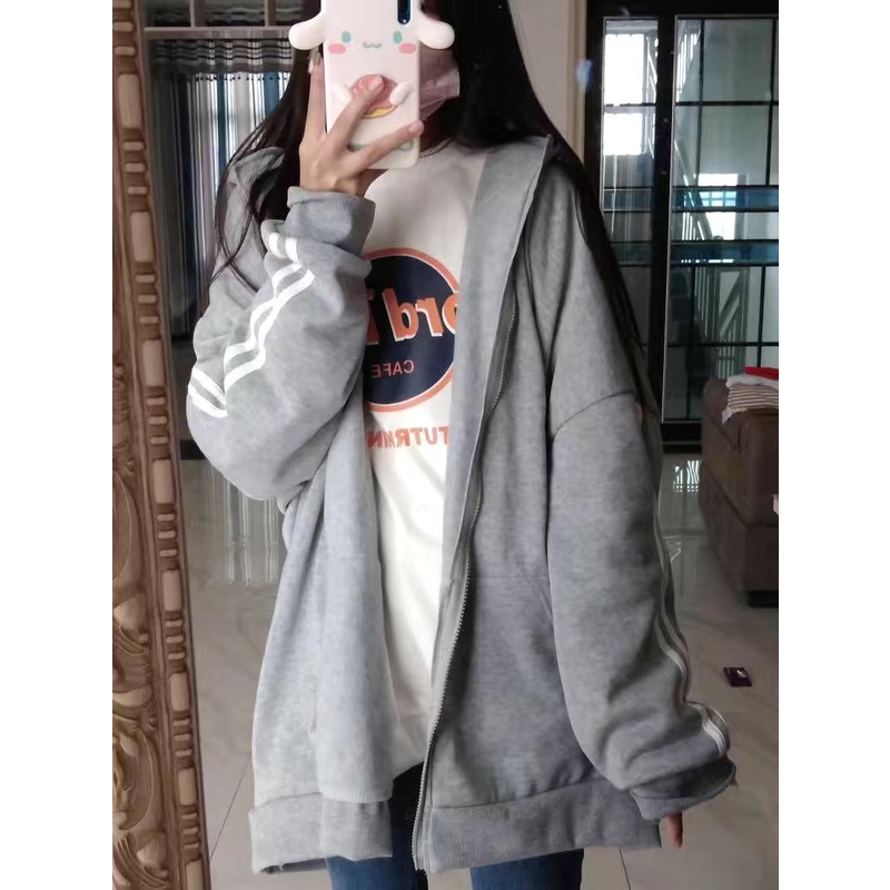 [ORDER 2 - 3 TUẦN] Áo khoác dài tay nỉ bông phối họa tiết kẻ sọc Super Bigsize đến 150kg | BigBuy360 - bigbuy360.vn