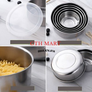 BỘ 5 BÁT INOX CÓ NẮP-GTH Stores-GTH SHOP