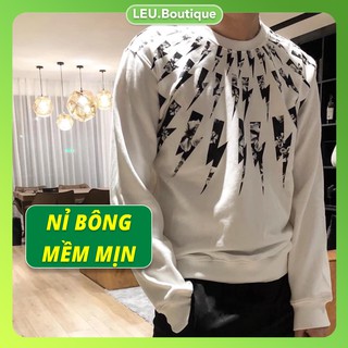 [Xả Kho] Áo nam thu đông Tia Chớp vải nỉ mịn không bai xù