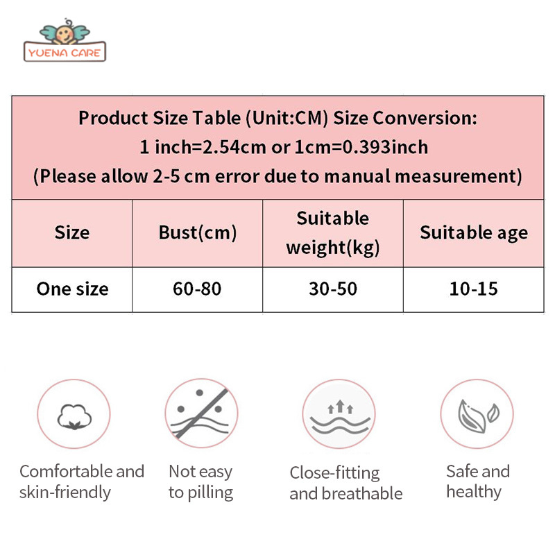 Áo lót cotton mềm mại dành cho bé từ 10-15 tuổi