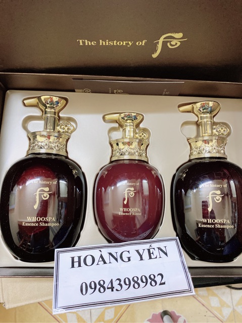 Set gội xả Whoo spa Hàn Quốc - date 2025-2026
