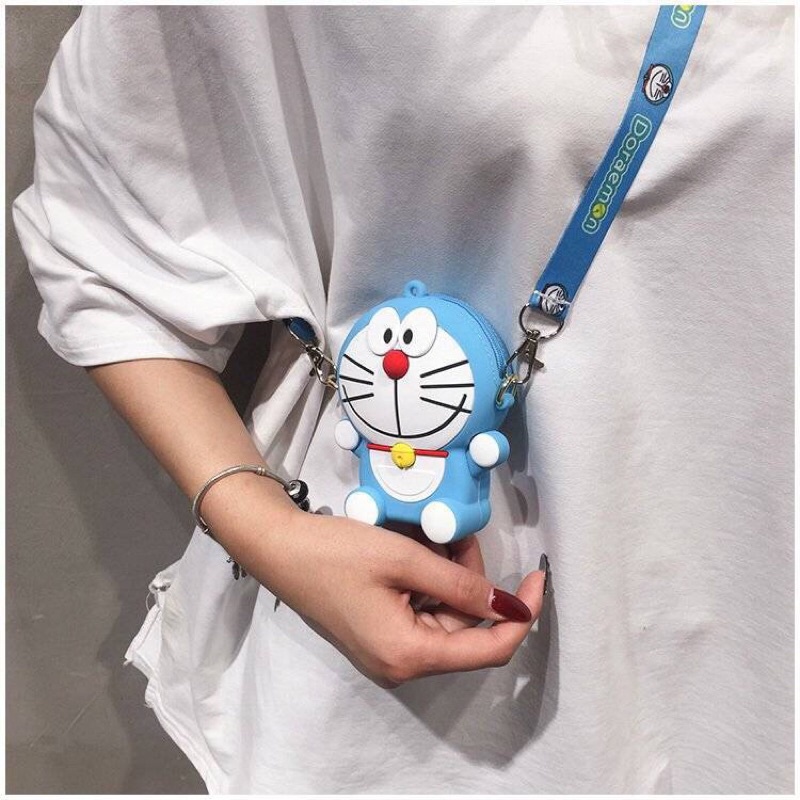 Túi Doraemon - Túi Đeo Chéo Silicon Doraemon