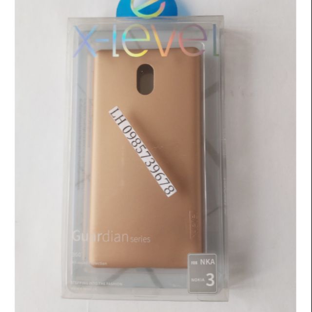 Ốp Dẻo Nokia 3 Chính hãng hiệu X-LEVE (Tặng Thêm Kính cường lực cao cấp)