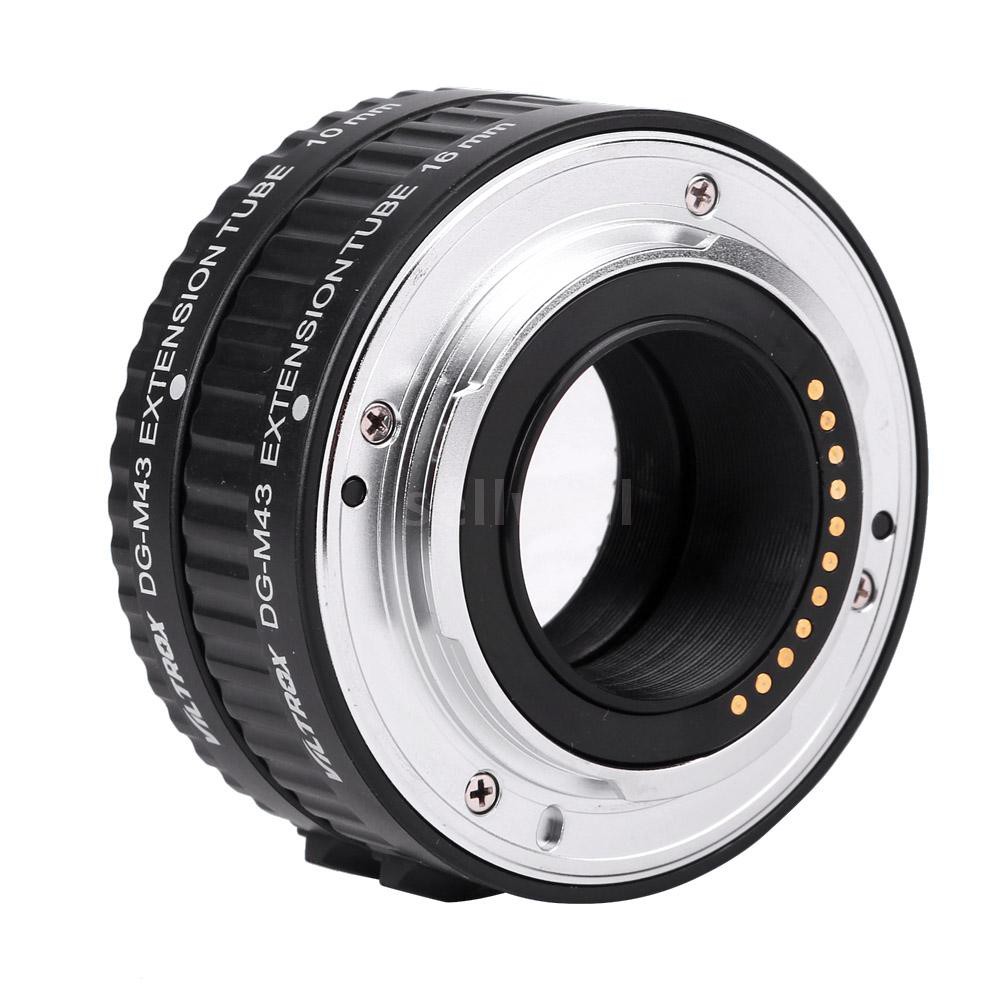 Viltrox Macro AF Auto Focus Extension DG Tube 10mm 16mm Set Ring Metal Mount for Micro M4/3 Camera Olympus E-P1 E-P2 E-P