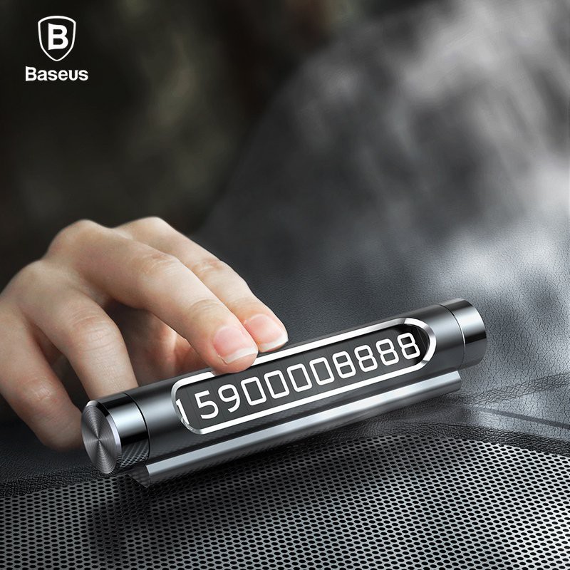Bảng số điện thoại dùng trên xe hơi  Baseus Sliding cover cao cấp, số huỳnh quang rõ nét - Chính hãng phân phối | BigBuy360 - bigbuy360.vn