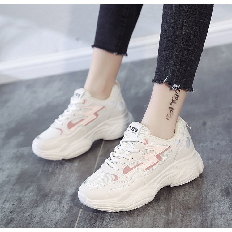 [Mã WAMT2405 giảm 10K đơn 0K] GIÀY THỂ THAO NỮ SIÊU ĐẸP. (TRẮNG,HỒNG) ĐỘN ĐẾ 4,5CM TĂNG CHIỀU CAO. | BigBuy360 - bigbuy360.vn